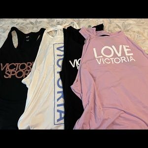 Lot of 4 Victoria secret xl sport tops